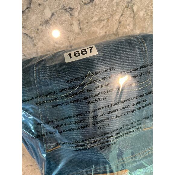 Levi's 501 XX Button Fly Original Fit Blue Jeans Blank Tag Size 33 X 32 JL - Picture 13 of 13